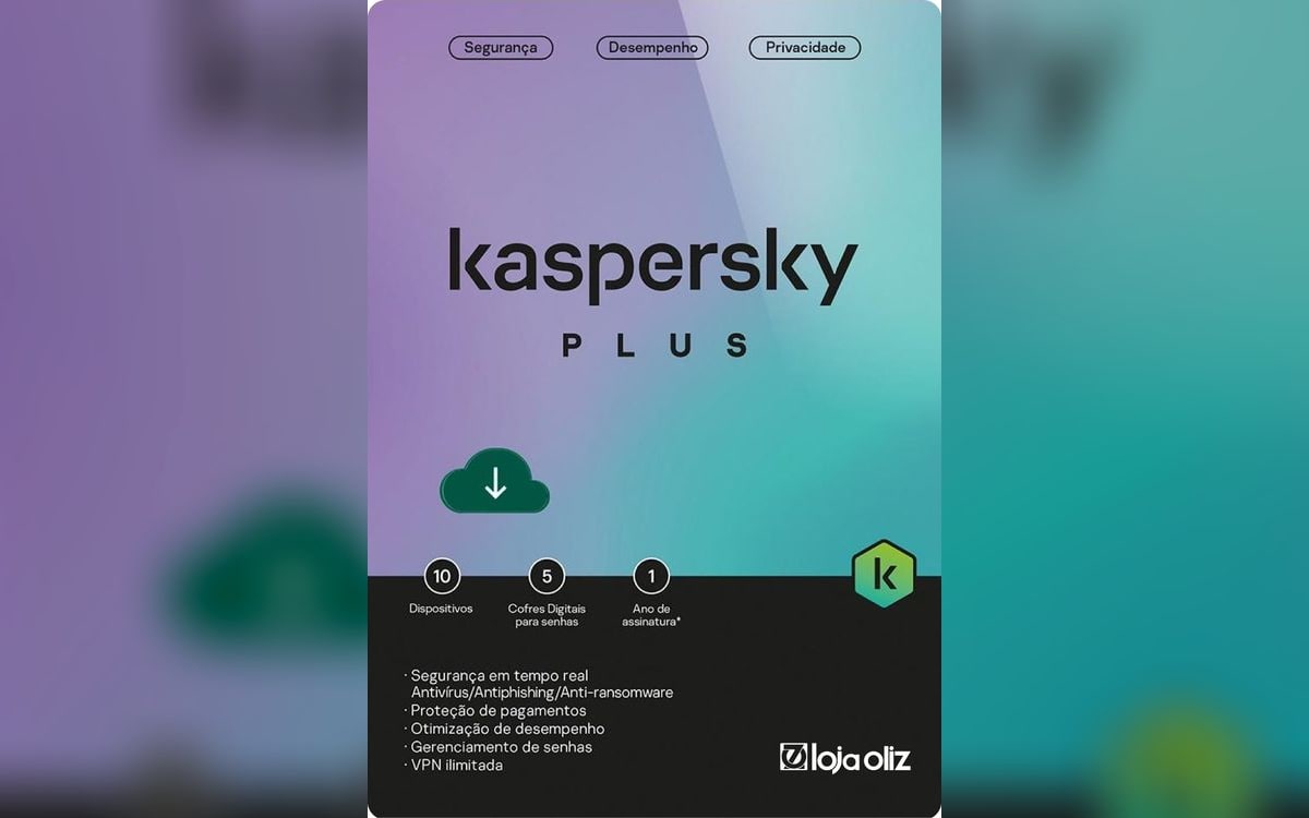 Kaspersky Antivírus Plus 1 Dispositivo 1 Ano